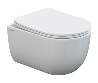 Комплект Berges 4в1 043237: инсталляция NOVUM 525 кнопка L3 хром глянец унитаз VENTAS Rimless сидение дюропласт Ventas Slim SO